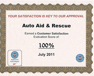 AAA 100% Customer Satisfaction Awards 2011 | AutoAid
